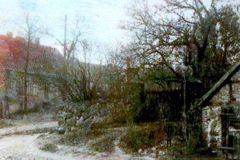 Plac wiejski z Remizą strażacka